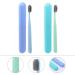 Minkissy 6-Piece Travel Toothbrush Set - Super Soft Toothbrushes for Gum Care & Tooth Cleaning - Ideal Household Gift for Travel - Buy Online on GoSupps.com
