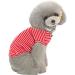Shop Cute Striped Pet Pullover for Small Dogs & Cats - Stylish Dog Clothes in Pink Red Blue Gray | Lightweight & Comfortable | Perfect for Pets 1.2-9.0 kg - Buy Online on GoSupps.com