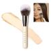 HALEYS Brilliant Powder Brush, Soft, Streak-free, Perfect Blending, Buff, Blurs, Smooths, Control, Precision, Complexion tools, For powder, setting powder, blush, Vegan, Cruelty-free, Sustainable Wood