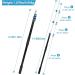 Lineslife Boat Hooks Floating | Telescoping 12ft Extendable Push Hook Pole | Lightweight Aluminum | Non-Slip Black - Buy Online on GoSupps.com