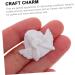 LIFKICH 60pcs Angel Resin Accessories DIY Hairpin Charm Ornaments for Kids Flatback Kawaii Cabochons Flat Back 3X2.5cm White - Buy Online on GoSupps.com