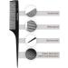 Professional Carbon Fiber Rat Tail Comb - Anti-Static, Heat Resistant, Durable - By Majestik - Buy Online on GoSupps.com