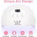 LKE 72W UV Lamp for Gel Nails with LCD Screen and Auto Sensor - Gel Nail Kit with Top and Base Coat, 3 Timer Settings - Perfect DIY Tools for Beginners - Pink - Buy Online on GoSupps.com
