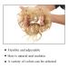 RPAEOY 2-Piece Golden Hair Extensions & Rubber Band for Messy Buns | Curly Ponytail Ties for Women & Girls - Buy Online on GoSupps.com