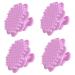 FRCOLOR Pack of 4 Cleaning Brush Face Massage Brush Skin Care Face Washer Exfoliating Face Brush Face Wash Brush Thorough Cleansing Massager Men Silica Gel 5.20X5.20X3.00CMx4pcs