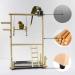 Parrots Playstand Bird Playground Wood Perch Gym Stand Playpen Ladder with Toys Exercise Playgym for Conure Lovebirds - Buy Online on GoSupps.com