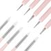 Buy Anself 5pcs 2-Way Nail Art Dotting Tools | Silicone Nail Pen & UV Gel Brushes - Perfect for Nail Art - Pink - Buy Online on GoSupps.com