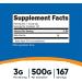 Nutricost Beta Alanine Powder 500g (1.1lbs) - Pure, Gluten Free, Non-GMO - 1.1lb Pack - Buy Online on GoSupps.com