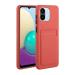 Tivenfezk Nadoli Silicone case for Xiaomi Redmi A1 Ultra thin shockproof scratch -resistant wallet soft TPU protective cover mobile phone cover with credit card holder xiaomi redmi a1 plum red