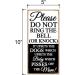 Honey Dew Gifts Funny Do Not Knock Sign - 5x10 Hanging Wall Art for Home or Office - Buy Online on GoSupps.com