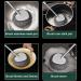 Stainless Steel Scrubber with Handle Steel Wool Scrubber for Cleaning Dishes Metal Sponges for Pots Sink Pans Grills - Buy Online on GoSupps.com