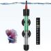 Pawfly Aquarium Heater 25W Adjustable Submersible Heating Rod with Electronic Thermostat LED Indicator Light and Thermometer Sticker for Freshwater Marine Fish Tanks 25 W - Buy Online on GoSupps.com