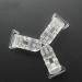 ZHONGJIUYUAN KAM Baby Plastic Pacifier Clips Transparent 20mm 50pcs