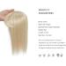 Yamel 12 Inch Hair Topper with Bangs in Highlight Blonde - Synthetic Wiglet for Thinning Hair (4 x 2) - Women's Hairpiece - Buy Online on GoSupps.com