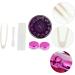 Solustrative Mini Contact Lens Case with Mirror - Violet Purple Pocket Holder & Storage Set | Stylish & Functional Travel Accessory - Buy Online on GoSupps.com