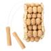 1pcs handmade massage roller rope even wood massage tools trigger dot with portable design for muscle back waist foot neck should be leg (43. 23x3.