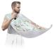 Beard Bib Apron Beard Bib Hair Catcher for Men Shaving and Trimming Non-Stick Waterproof Beard Cape Grooming Cloth Floral Flower Rose