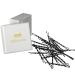 HAARallerliebst hair clips twisted (24 pieces | black | 5 cm) ultra hold including box for storage (box color: white)