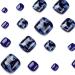 Short Press on Toenails Glossy Acrylic Square Fake Nails with Glue Blue Marble with Glitter Designs Artificial Nails Full Cover Static ToeNail Tips Coffin Stick on Nails False ToeNails for Women 24PCS Dark Blue Marble - Buy Online on GoSupps.com