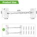 2pcs Window Safety Locks Window Restrictor Child Pet Window Locks for Upvc Windows Self Adhesive Adjustable Window Lock No Drilling for Child Pet Safety - Buy Online on GoSupps.com