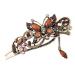 Solustre metal duck beak cutting clips vintage french hair clip hair grip retro bronze hairpins hairpins slipproof hair clip for women girls coffee