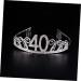 minkissy 1 Set Party Sash Tiaras for Girls Satin Sash 40th Birthday Party Etiquette Belt Crowns for Adults Bridal Headpiece Comb Womens Belt Rhinestone Hair Comb Woman Forty Princess Miss - Buy Online on GoSupps.com