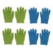 minkissy 4 Pairs Moisturizing Gloves Hands Night Mittens Dry Hands Gloves Makeup Remover Gloves Hand Softening Gloves Hands Peeling Masks Gel Gloves Spa Kit Silica Gel Miss
