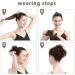 2PCS Curly Wavy Messy Hair Bun Extensions for Women Girls - Natural Black 2 - Buy Online on GoSupps.com