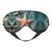 SSIMOO Seashells Sea Star Soft Sleep Eye Mask Female Breathable Eye Patch Perfect for Travel and Relaxation Black