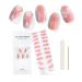 EBANKU Cured Gel Nail Strips Gel Nail Strips Long Lasting Waterproof Real Nail Polish Strips Wraps Stickers with Cuticle Stick Nail File Nail Wipes & Sealing(UV/LED Lamp Required) Sakura Pink