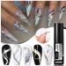 Gold Chrome Gel Nail Polish Liner Metallic Effect Nail Gel Polish Nail Liner Painted Gel Polish Thin Brush For Chrome Nail Soak Off UV/LED for Painting Drawing Swirl Nails (Mirror-effect Gold) - Buy Online on GoSupps.com