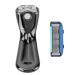 Manual Shaver for Men - Waterproof Six-Blade Portable Shaver for Office Use (Black) - Buy Online on GoSupps.com