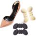 CAREOR Heel Pads Heel Pads and Shoe Pads Heel Pads for Loose Shoes and High Heels Too Large 2 Pairs (Thin)