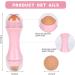 Oil-Absorbing Volcanic Face Roller - 4 Interchangeable Balls | Natural Volcanic Stone | Pink Face Scooter for Oily Skin - Buy Online on GoSupps.com