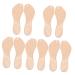 VALICLUD 5 Pairs Shoe Inserts While Slippers for Sandals Womens House Slippers Shoe Cushions for Slippers for Man in Shoe Insert Foreign Trade Front Pad Fabric 's