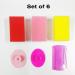 Baby Bath Brush & Baby Comb Set - Newborn Bath Essentials Baby Scalp Scrubber (6-Pack) (Red/Pink/Yellow) - Buy Online on GoSupps.com