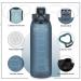 Opard 30oz Sports Water Bottle - Leak Proof Flip Top Lid - BPA Free Tritan - Reusable Plastic for Gym and Outdoor - Blue - Buy Online on GoSupps.com