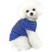 Heroic Striped Pet Pullover Sweater for Small Dogs & Cats - Cute Dog Clothes in Pink Red Blue Gray (1.2-9.0 kg) - Buy Online on GoSupps.com