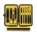 Nail Clippers Set Nail Clippers Set Sharp Nail Clippers Built-in Nail File 9 Pieces of Household Black Yellow Man and Woman (Color : A)