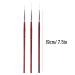 3 Pcs Nail Art Liner Brushes Set - UV Gel & Acrylic Painting Tools for DIY Manicure - Perfect Striping Brush Pen for Nail Art - Buy Online on GoSupps.com