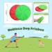 Nobleza Dog Frisbee - 2 Pack 20 cm Natural Rubber Dog Toy for Land & Water - Red & Green - Buy Online on GoSupps.com