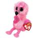 TY 2004869 The Flamingo Beanie stuffed animal Multicolored Heart Flamingo Dainty