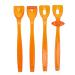 Tongue training device 4-piece tongue muscle trainer portable mouth-lip muscle training device recovery device for dysarthria (orange)