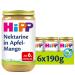 Hipp for small gourmets nectarine in apple mango without added sugar 6 x 190g H 4414 NEKTA./Apfel-Mango 190g Nekta./apfel- Mango