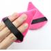 Triangle Powder Puff | Super Soft Face Body Loose Setting Powder Puff Set of 6 Multipurpose Powder Puff with Strap Makeup Tool Sritob Hot Pink - Buy Online on GoSupps.com