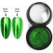 Christmas Green Chrome Nail Powder | Holographic Glitter & Metallic Dust for DIY Gel Polish & Nail Art - Buy Online on GoSupps.com