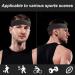 Flintronic Unisex Sport Headband - Anti-Slip Elastic for Running CrossFit & Fitness - 2 Pack #1 Black - Buy Online on GoSupps.com