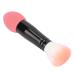 Multifunction Blush Brush Soft Fluffy Fiber Hair Beauty Makeup Tool for Ruddy Face Professional Use Daily Carry (Rose Red)