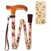 Adjustable Crutches Aluminum Alloy Non- Slip Folding Walking Stick for Male Female Disabled Elderly Mobile Walking Sticks Rose Parent's Gift Handmade Smooth Sailing
