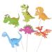 60 Pieces Dinosaur Cupcake Toppers Picks for Kids Birthday Party and Baby Shower Cake Decoration